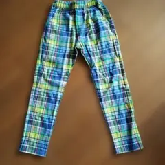 MoujonJon 120cm チェック柄 ロングパンツ