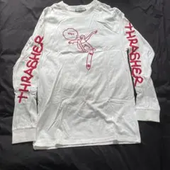 【古着】jouetie THRASHER コラボ 長袖カットソー ホワイトのサムネイル