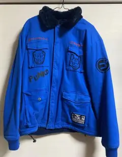 パンクドランカーズ だサいはかっこイい ドジャース風 両面デカロゴ刺繍スタジャン パンクドランカーズ だサいはかっこイい ドジャース風 両面