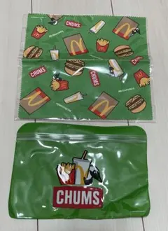 CHUMS マクドナルド クリーナークロス ジッパーポーチ