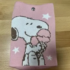 PEANUTS スヌーピー ニットショルダーバッグ ピンク