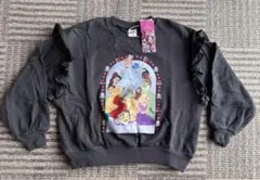 新品　ディズニープリンセス　トレーナー 120cm ブラック　フリル