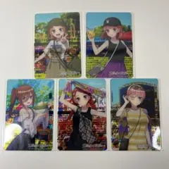 五等分の花嫁♾️ オリジナルクリアカード　全5枚セットのサムネイル
