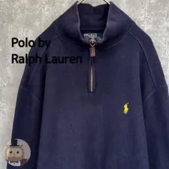 【人気カラー】ポロ ラルフローレン ハーフジップ スウェット 古着 ユニセックス