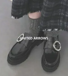 UNITED ARROWS•ビジューモンクストラップシューズ37のサムネイル