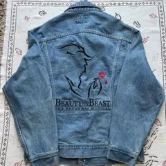 Lee デニムジャケット Gジャン 美女と野獣 Disney M 90s