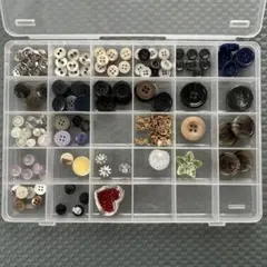 多様なデザインのボタンセット