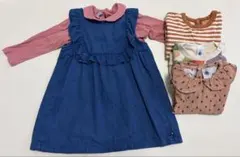 プチバトー　6点まとめ売り（24m / 86cm）長袖・ワンピース