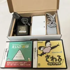 【動作確認＆初期化済み】NINTENDO 3DS 白　箱付　おまけソフト付き