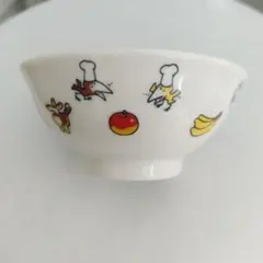 未使用品　からすのパンやさん　子ども用茶碗 陶器