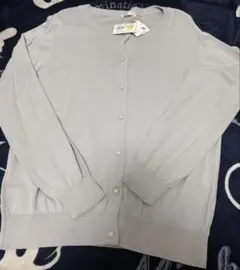 CINEMA CLUB ニットカーディガンライトグレーLL