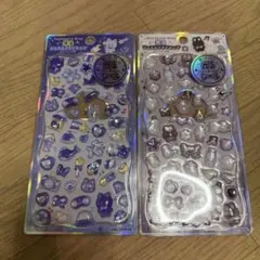 未使用◇ 光るジュエルプチドロップ ストーン付 星空ドロップ 白黒ドロップ