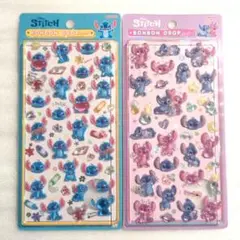 ボンボンドロップシール ディズニー スティッチ 2種