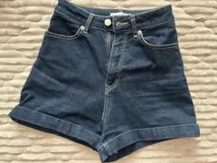 ダークデニム ショートパンツ XS