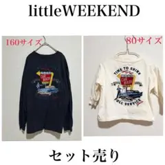 【美品】 LittleWEEKEND CARWASH刺繍ロンT セット売り