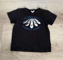a.v.v キッズ Tシャツ 120cm 電車プリント ブラックのサムネイル