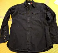 Levi's BLACK Western type Shirt used L