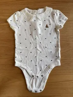 baby gap ハート模様フリルロンパース　6-12m