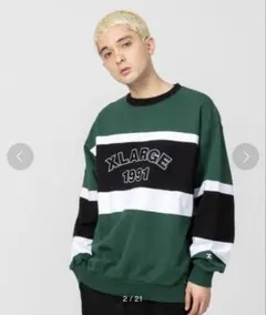 X-LARGE PANELED HEAVY WEIGHT L/S TEE