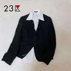 【美品】23区 テーラードジャケット ブラウス set フォーマル フリル