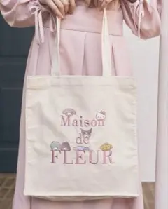 Maison de FLEUR サンリオキャラクターズ スクエアトートバッグ