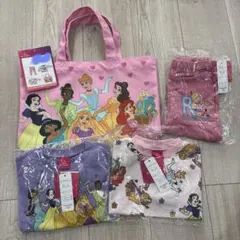 ディズニープリンセス ハッピーバッグ トートバッグ 4点セット　90サイズ