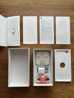 純正　iPhone6 64GB 箱　付属品　イヤホン　充電器