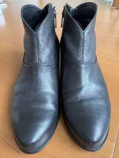 REGAL リーガル ブラックレザーショートブーツ