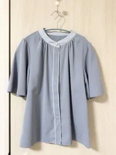 INGNI バイカラー　フレア　ブラウス