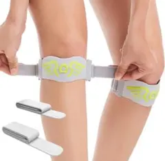 aoFIT 膝サポーター 2個セット 膝蓋腱バンド グレー トレーニングのサムネイル
