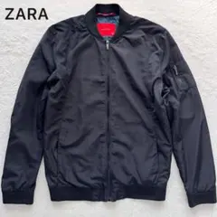極美品　ZARA ザラ オーバーサイズMA-1 ブルゾンジャケット L ブラック 極美品 ZARA ザラ オーバーサイズMA-1 ブルゾンジャケット L
