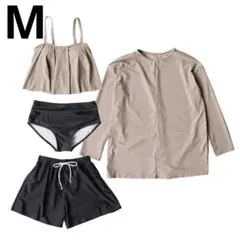 新品　ラッシュガード　体型カバー 水陸両用 キャミ タンキニ セットアップ M