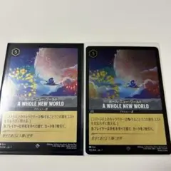 ホール・ニュー・ワールド【ホイル仕様】1枚【通常】1枚 の2枚セット