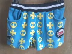 ショートパンツ　水色　黄色　スカル　ドクロ　髑髏のサムネイル