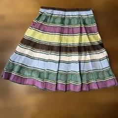 ARTISAN マルチカラー ボーダー フレアスカートのサムネイル