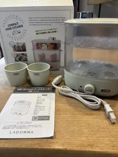 【お値下げ】LADONNA コンパクトフードスチーマー　蒸し器　蒸篭代わりにも！のサムネイル