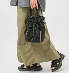 極美品✨️THEATRE PRODUCTS 別注 フリル 巾着 ショルダーバッグ