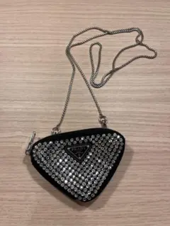 PRADA サテンビジューバッグ