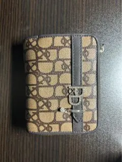 PINKY&DIANNE 二つ折り財布 モノグラム柄 ブラウン