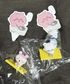 ちいかわ 松屋 オリジナルフィギュア モモンガ&カニちゃん(古本屋)2個セット