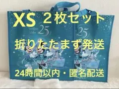 ディズニーシー25周年 ショッピングバッグ XS 2枚セット 折りたたまず発送