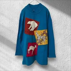【エンリココベリ】ENRICO COVERI SPORT アニマル刺繍ニット