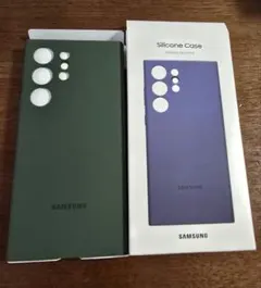 Galaxy S23 Ultra シリコンケース Samsung 純正品 緑