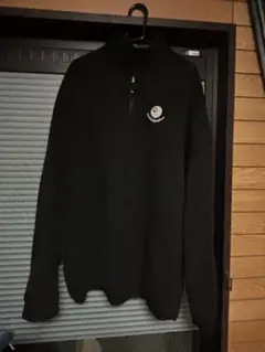 黒 ハーフジップ トレーナー