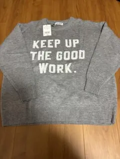 新品タグ付き　ロデオクラウンズ　ニットセーター グレー定価6600円