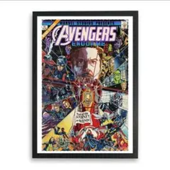 即日発送 Avengers Endgame アベンジャーズ ポスター 額装付