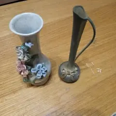 花瓶 2点セット 陶器製 フラワーベースのサムネイル