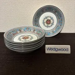 美品】ウェッジウッド フロレンティーンターコイズ サラダソーサー5枚