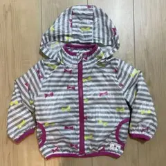 女の子90cm ジャンパー　ウインドブレーカー　ナイロンジャケット　フタフタ