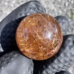 破格値】最強 ジオメトリーブロンズルチルクォーツ パーツ 横貫通